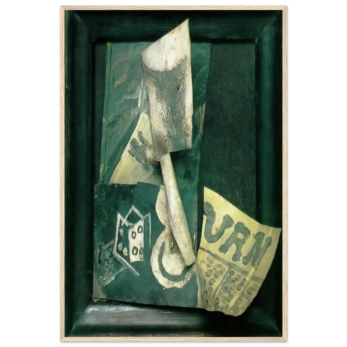 Glass and newspaper Framed Poster | Pablo Picasso Framed Prints Wall Art | Pablo Picasso Shop