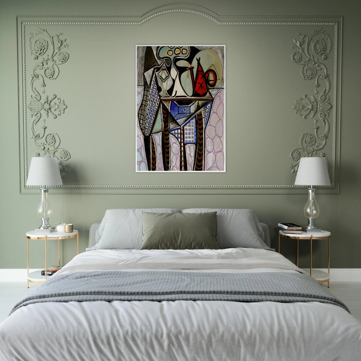 Still life on a table - 1947 Framed Poster | Pablo Picasso Framed Prints Wall Art | Pablo Picasso Shop