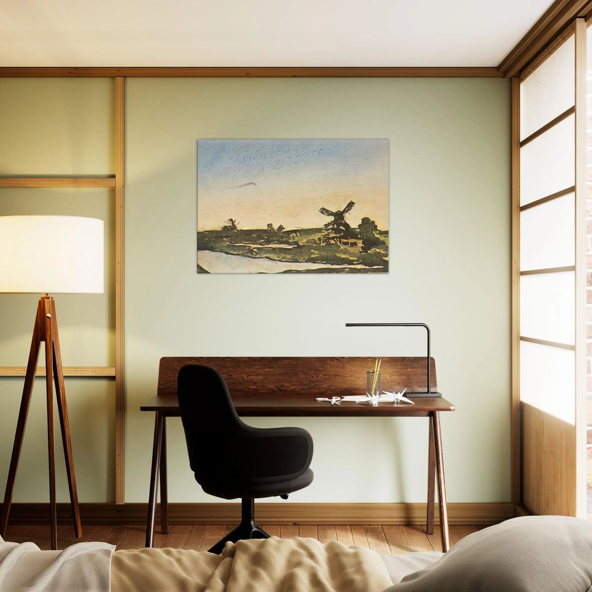 Dutch landscape with windmills Canvas | Pablo Picasso Canvas | Pablo Picasso Shop