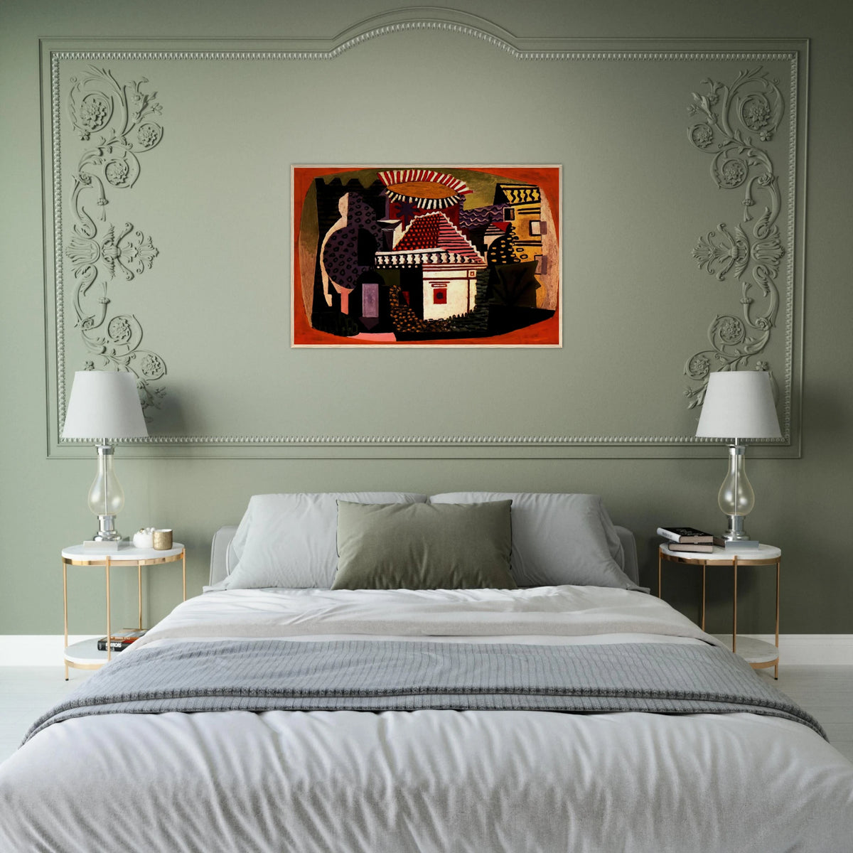 Landscape of Juan-les-Pins Framed Poster | Pablo Picasso Framed Prints Wall Art | Pablo Picasso Shop