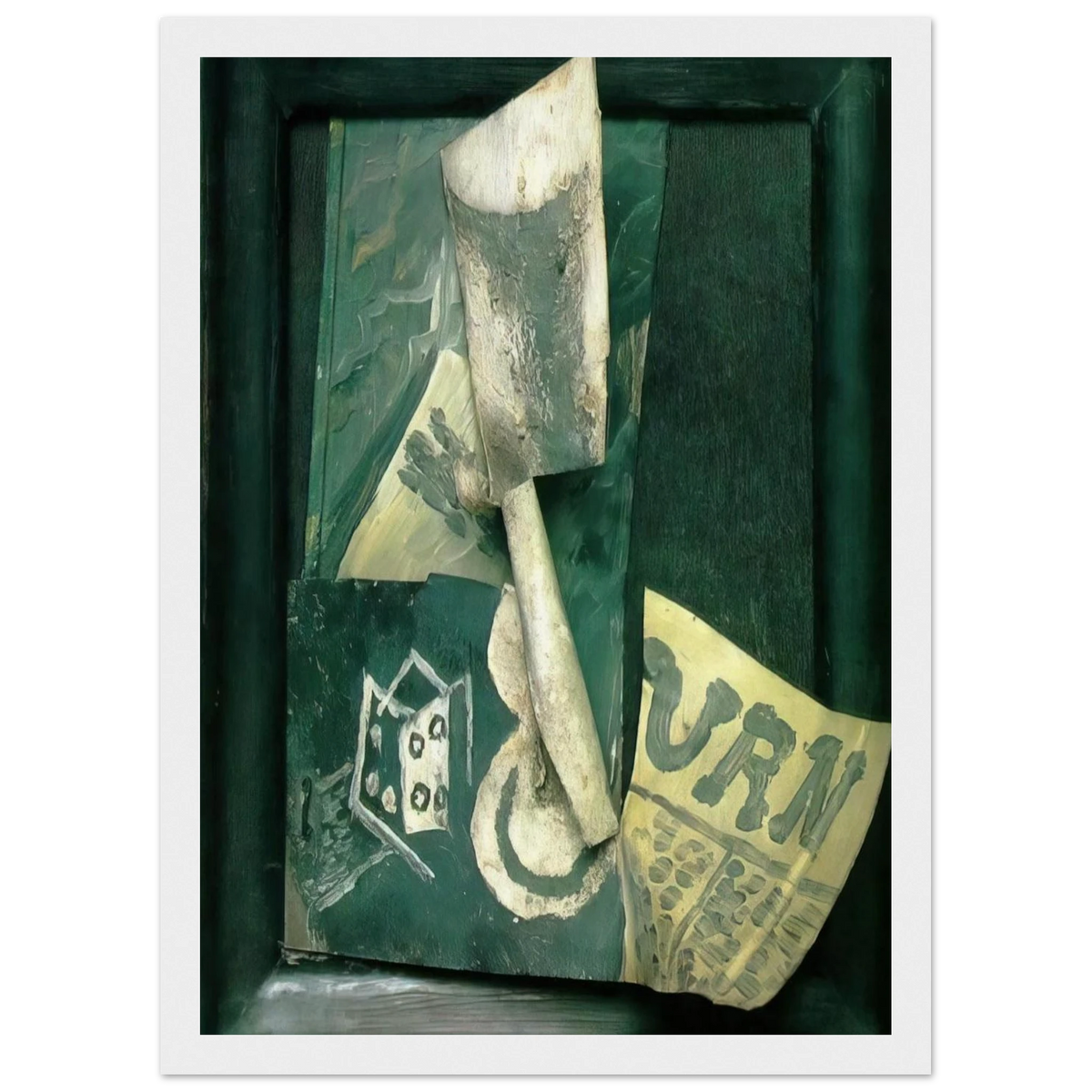 Glass and newspaper Framed Poster | Pablo Picasso Framed Prints Wall Art | Pablo Picasso Shop