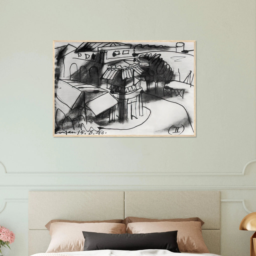 Café in Royan - 1940 Framed Poster | Pablo Picasso Framed Prints Wall Art | Pablo Picasso Shop