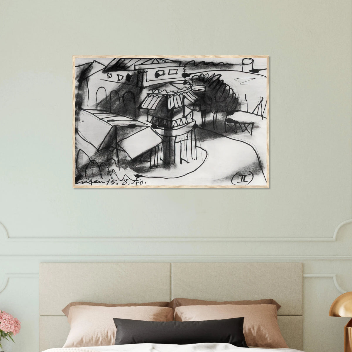 Café in Royan - 1940 Framed Poster | Pablo Picasso Framed Prints Wall Art | Pablo Picasso Shop