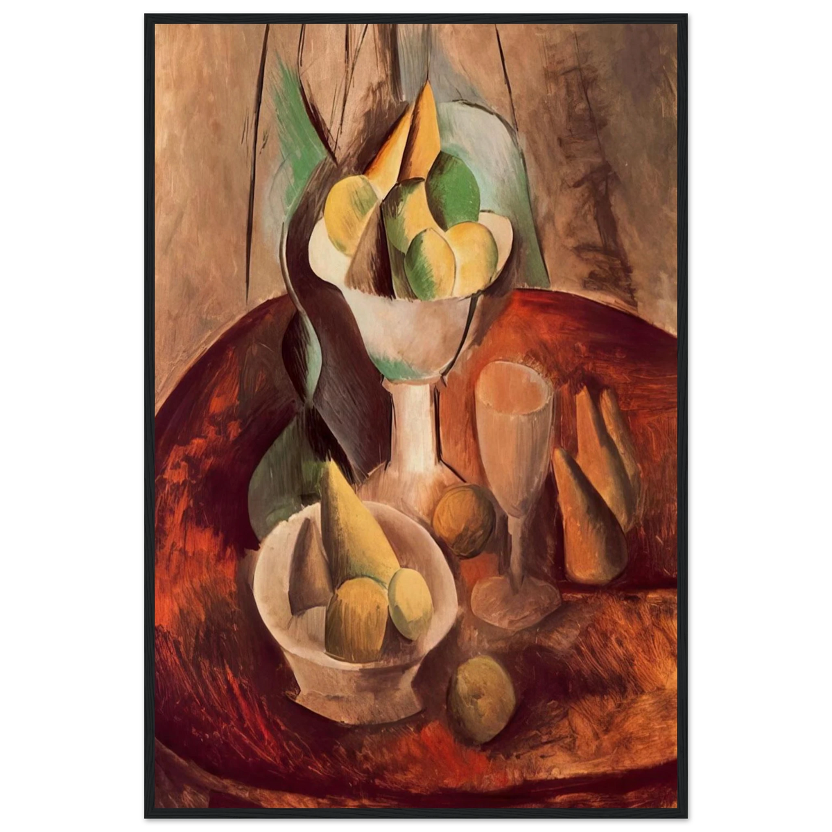 Fruit in a Vase - 1909 Framed Poster | Pablo Picasso Framed Prints Wall Art | Pablo Picasso Shop