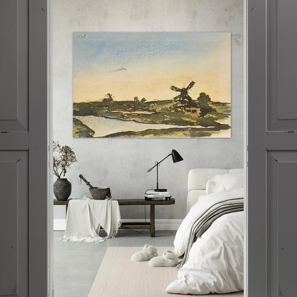 Dutch landscape with windmills Poster | Pablo Picasso Poster | Pablo Picasso Shop