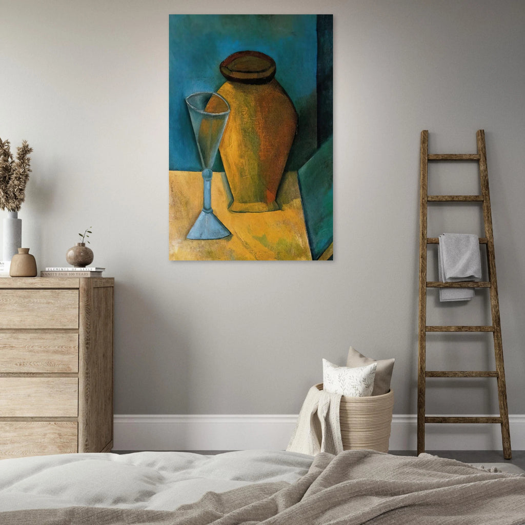 Pot, Glass and Book - 1908 Poster | Pablo Picasso Poster | Pablo Picasso Shop