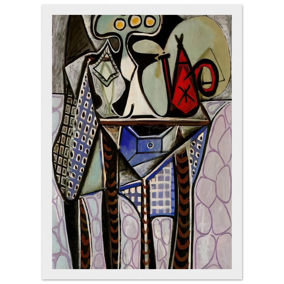 Still life on a table - 1947 Framed Poster | Pablo Picasso Framed Prints Wall Art | Pablo Picasso Shop