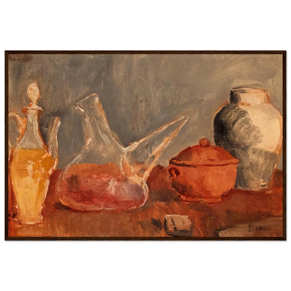 Still life with vases Framed Poster | Pablo Picasso Framed Prints Wall Art | Pablo Picasso Shop