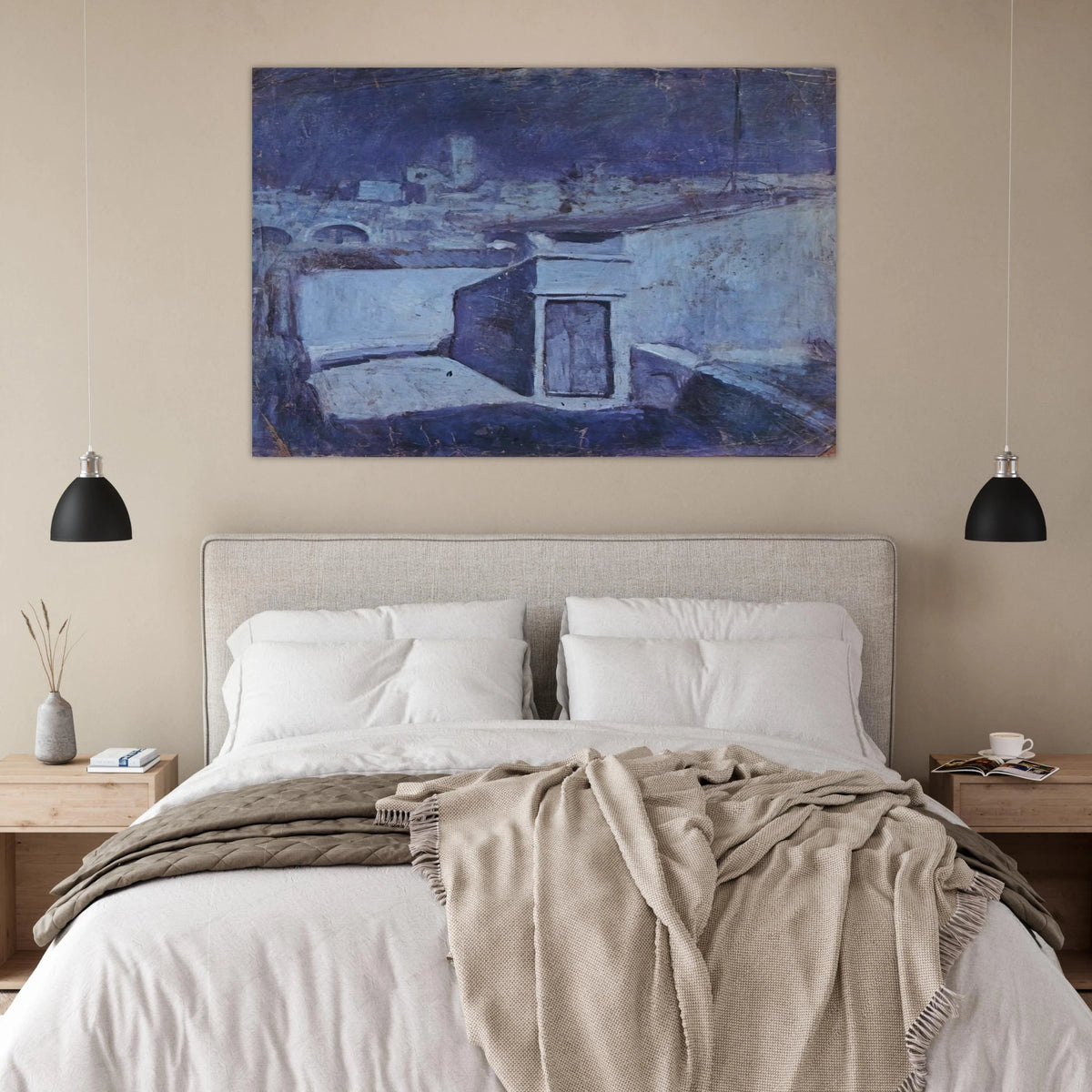The roofs of Barcelona in the moonlight Poster | Pablo Picasso Poster | Pablo Picasso Shop