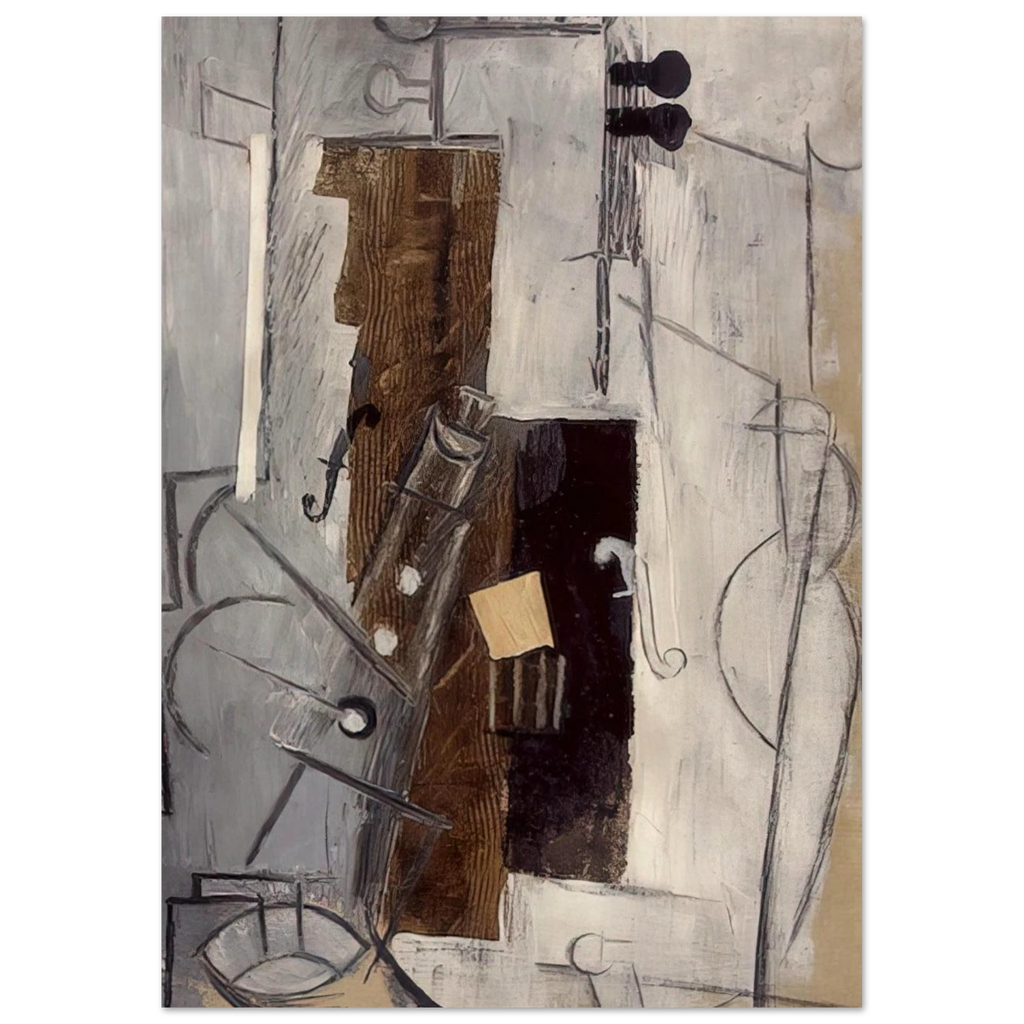 Clarinet and Violin - 1913 Poster | Pablo Picasso Poster | Pablo Picasso Shop