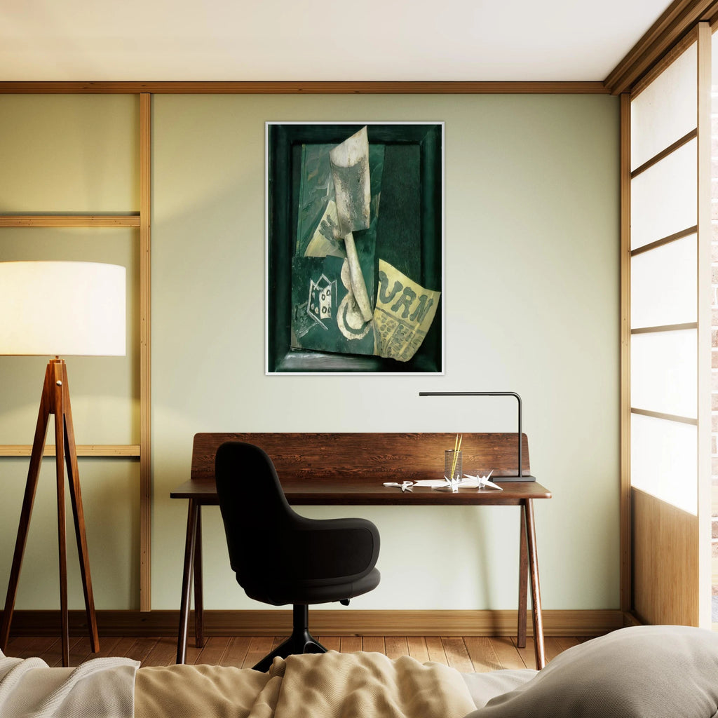 Glass and newspaper Framed Poster | Pablo Picasso Framed Prints Wall Art | Pablo Picasso Shop