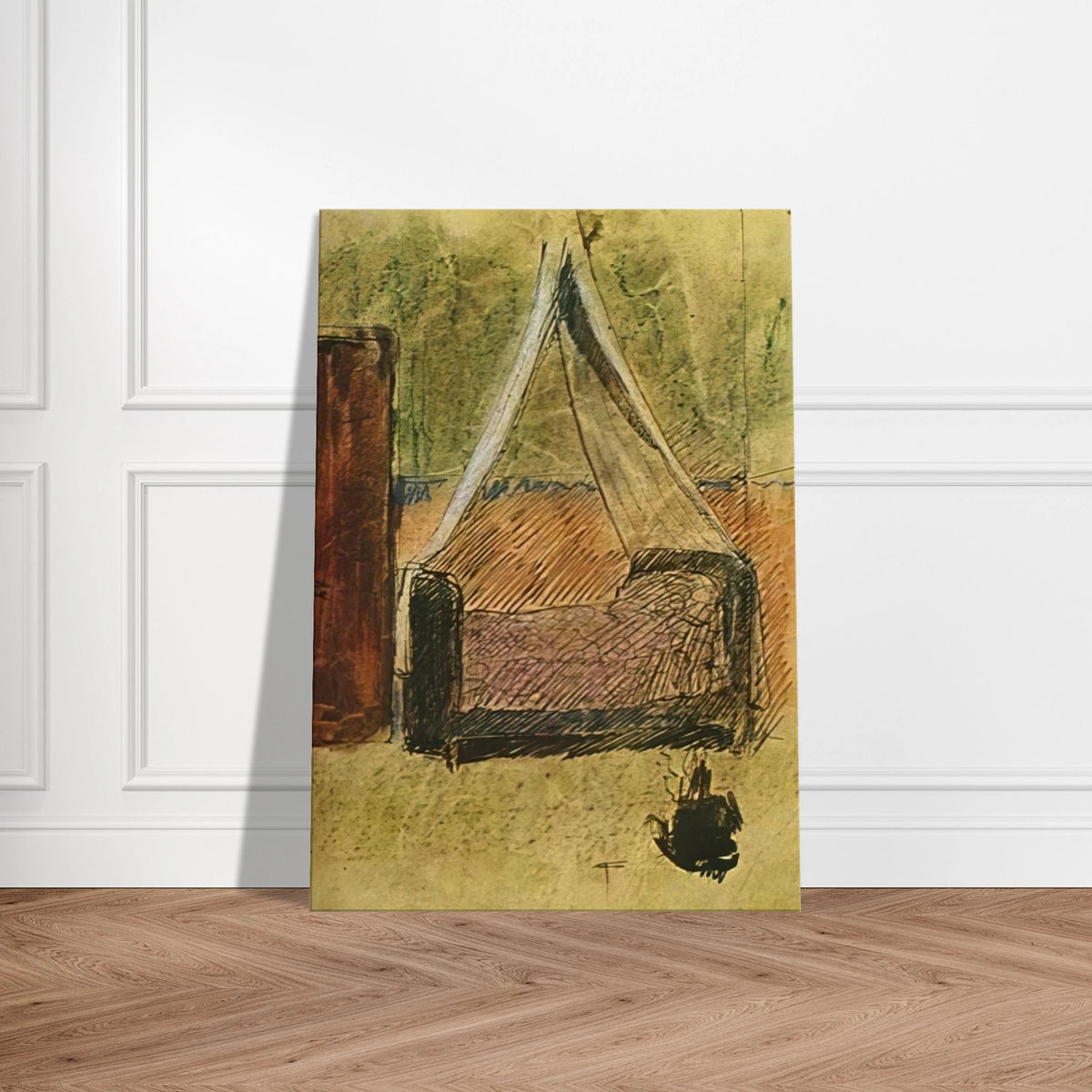 Bed with mosquito nets Canvas | Pablo Picasso Canvas | Pablo Picasso Shop