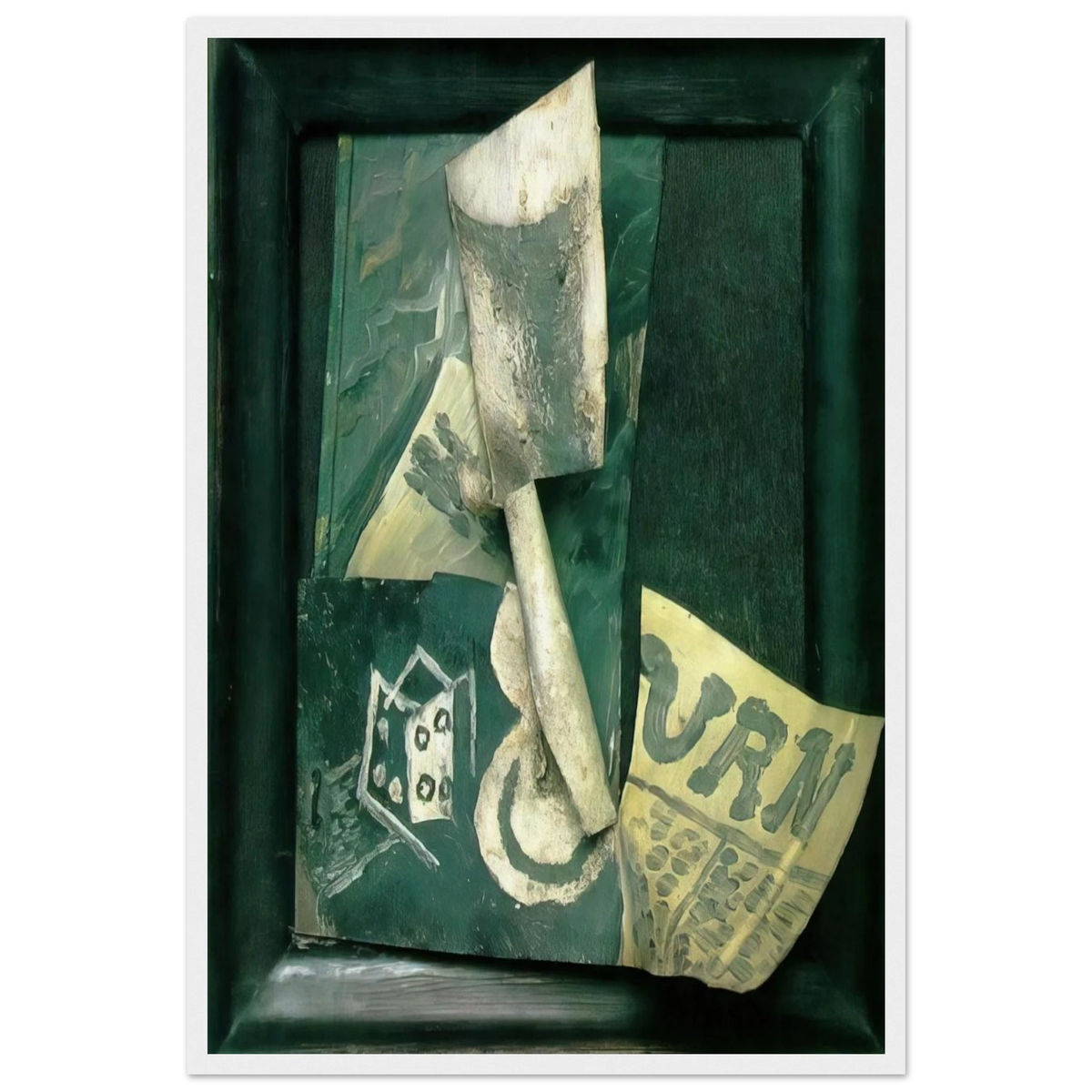 Glass and newspaper Framed Poster | Pablo Picasso Framed Prints Wall Art | Pablo Picasso Shop