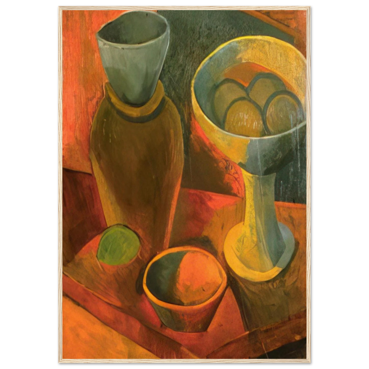 Jug and fruit dish Framed Poster | Pablo Picasso Framed Prints Wall Art | Pablo Picasso Shop