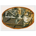 Still Life with Caned Chair Framed Poster | Pablo Picasso Framed Prints Wall Art | Pablo Picasso Shop