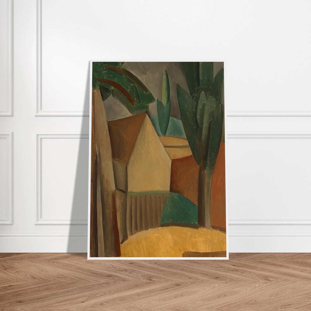 House in a Garden - 1908 Framed Poster | Pablo Picasso Framed Prints Wall Art | Pablo Picasso Shop