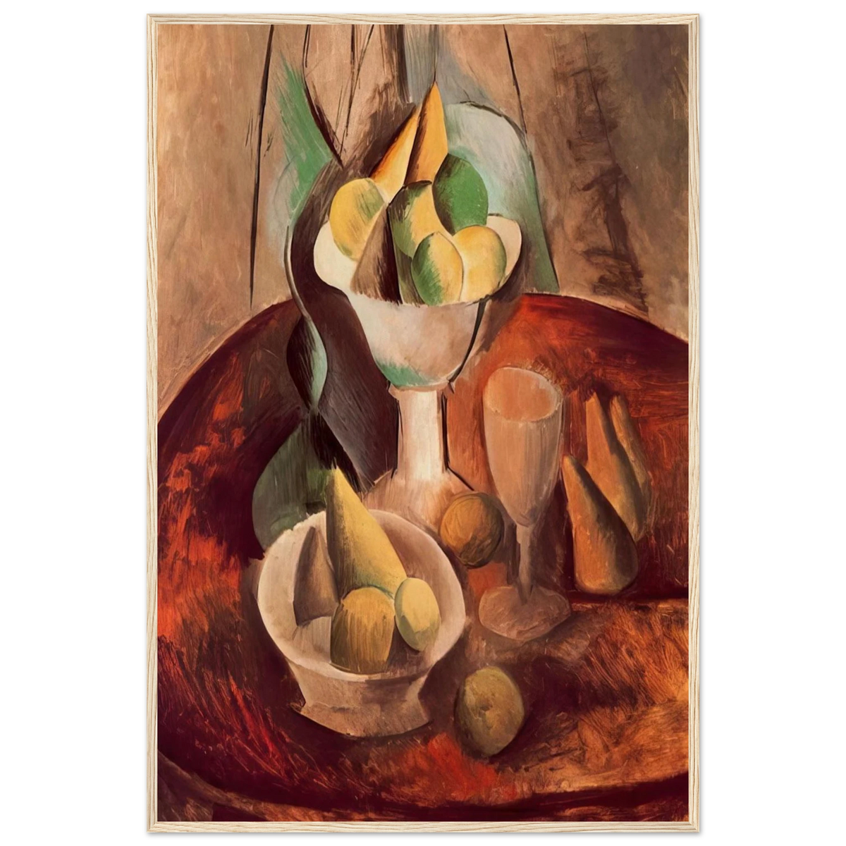 Fruit in a Vase - 1909 Framed Poster | Pablo Picasso Framed Prints Wall Art | Pablo Picasso Shop