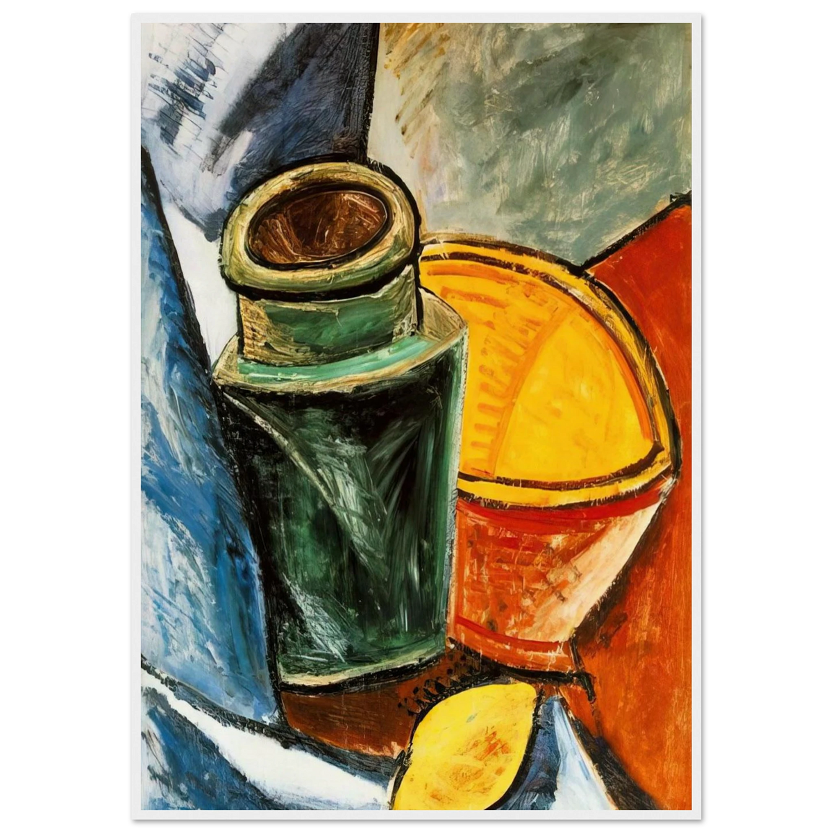 Still life with lemons Framed Poster | Pablo Picasso Framed Prints Wall Art | Pablo Picasso Shop