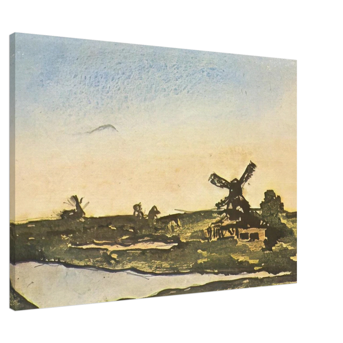 Dutch landscape with windmills Canvas | Pablo Picasso Canvas | Pablo Picasso Shop