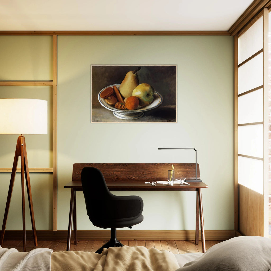 Fruit Bowl with Fruit - 1918 Framed Poster | Pablo Picasso Framed Prints Wall Art | Pablo Picasso Shop