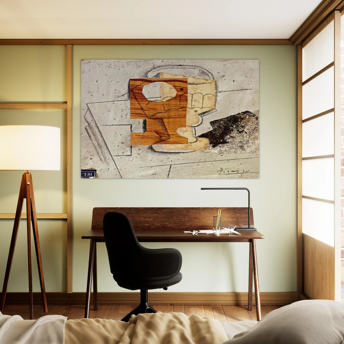 Glass on a Table - 1914 Poster | Pablo Picasso Poster | Pablo Picasso Shop