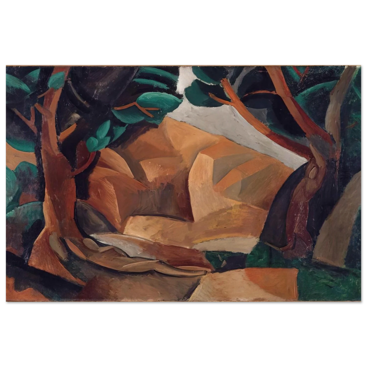 Paysage aux deux figures - 1908  France Poster | Pablo Picasso Poster | Pablo Picasso Shop
