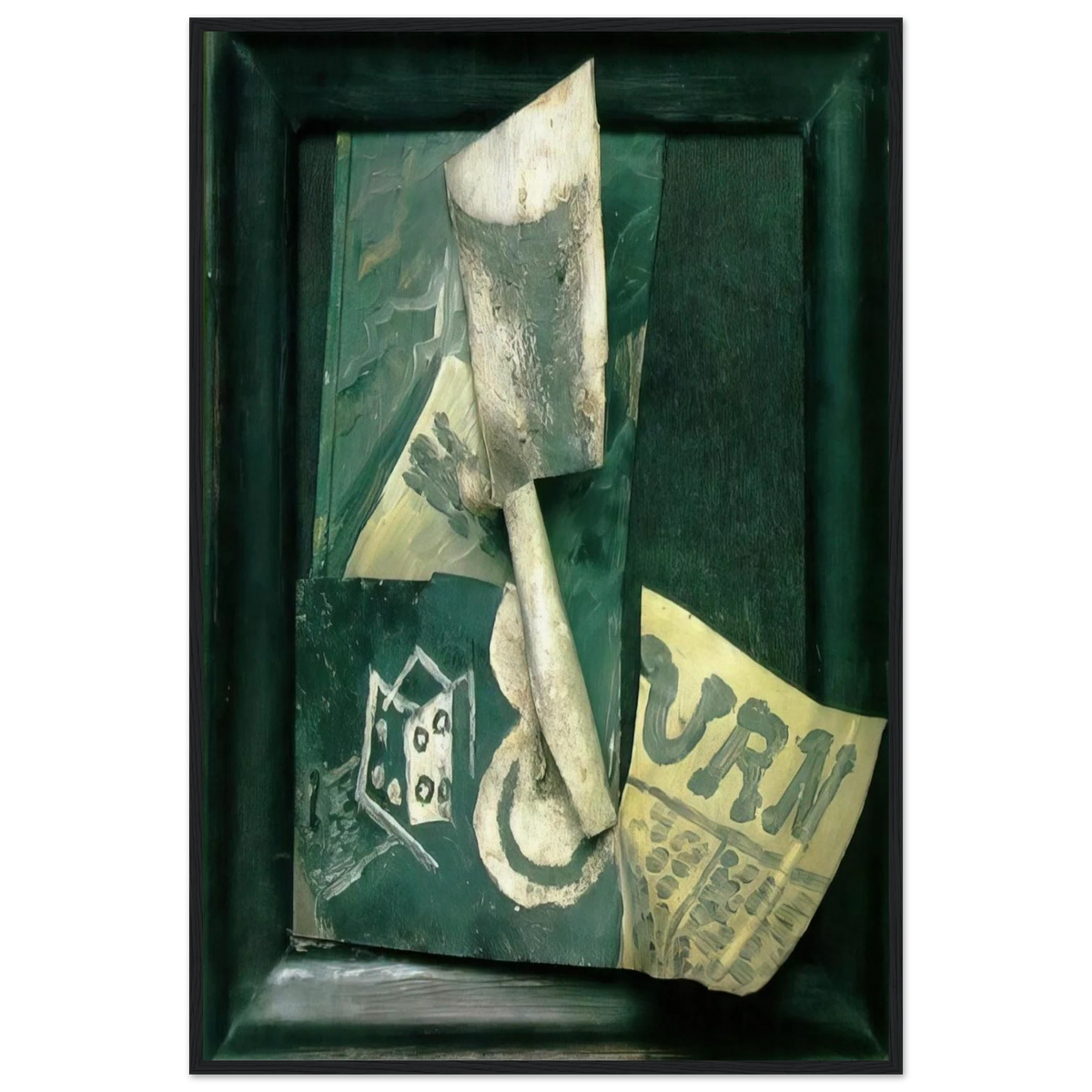 Glass and newspaper Framed Poster | Pablo Picasso Framed Prints Wall Art | Pablo Picasso Shop