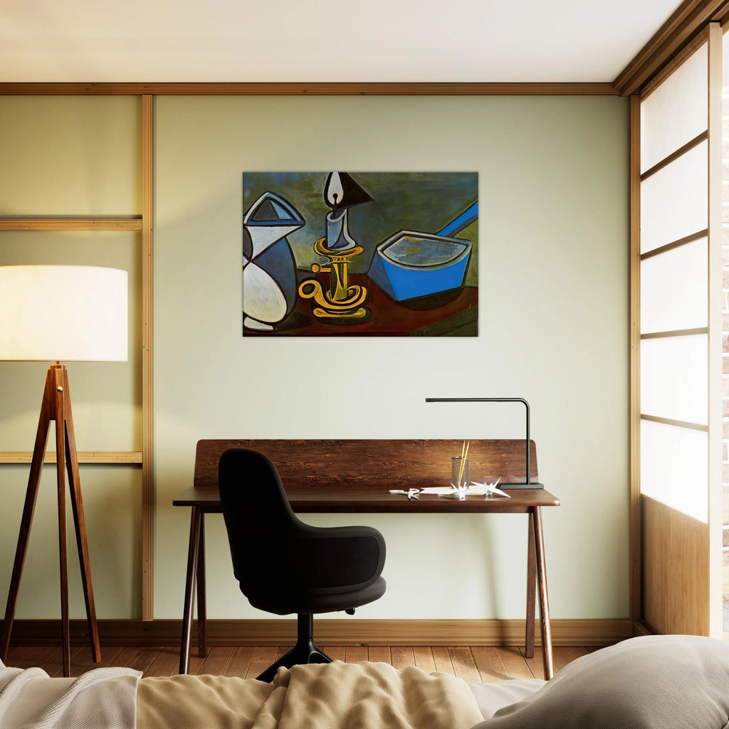 Jug, candle and enamel pan - 1945 Canvas | Pablo Picasso Canvas | Pablo Picasso Shop