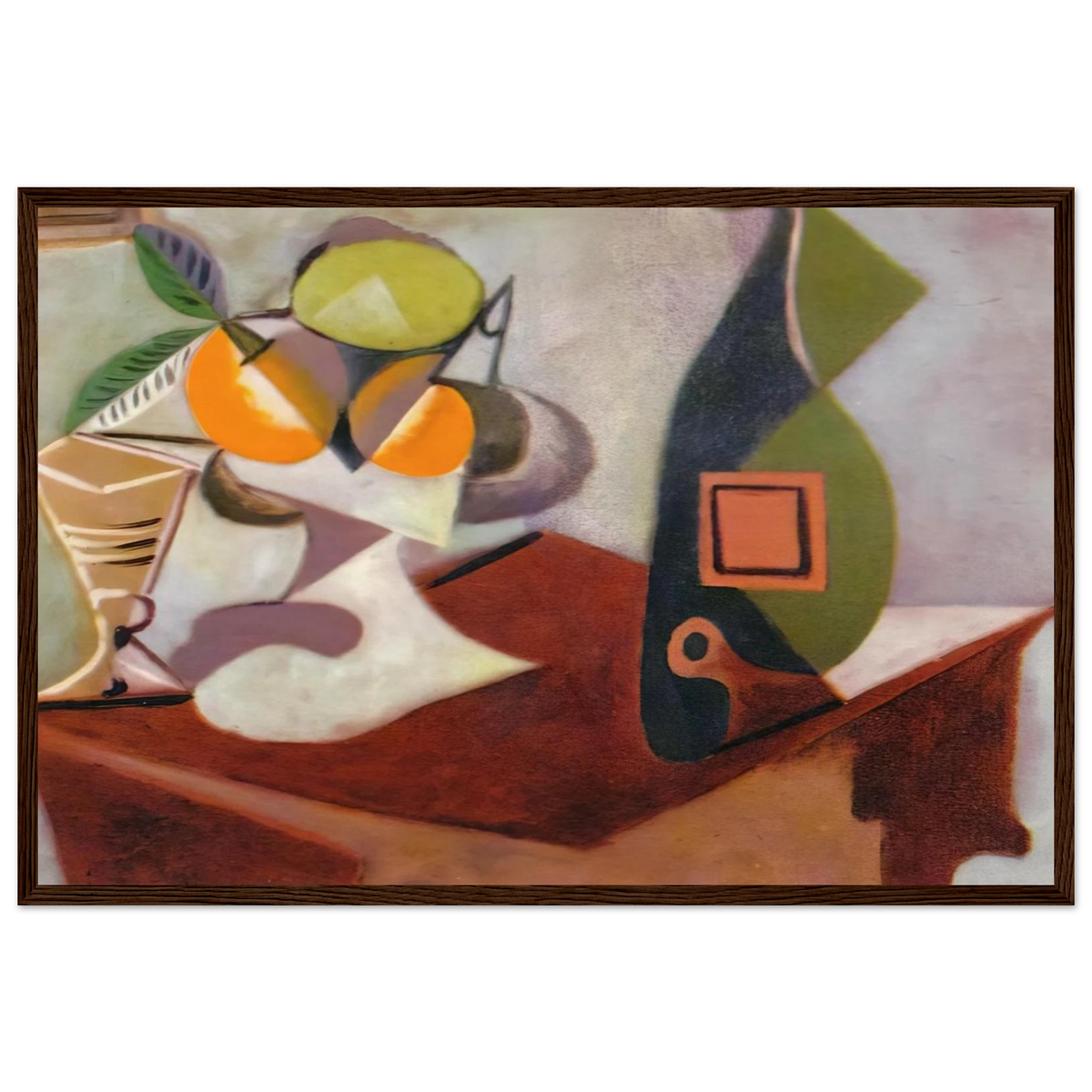 Still life with lemon and oranges Framed Poster | Pablo Picasso Framed Prints Wall Art | Pablo Picasso Shop
