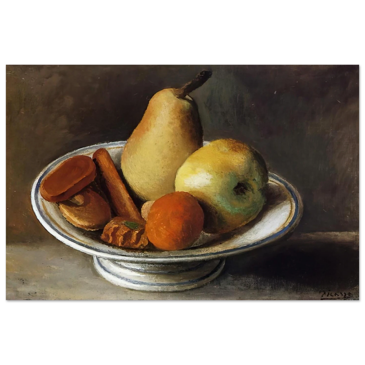 Fruit Bowl with Fruit - 1918 Poster | Pablo Picasso Poster | Pablo Picasso Shop
