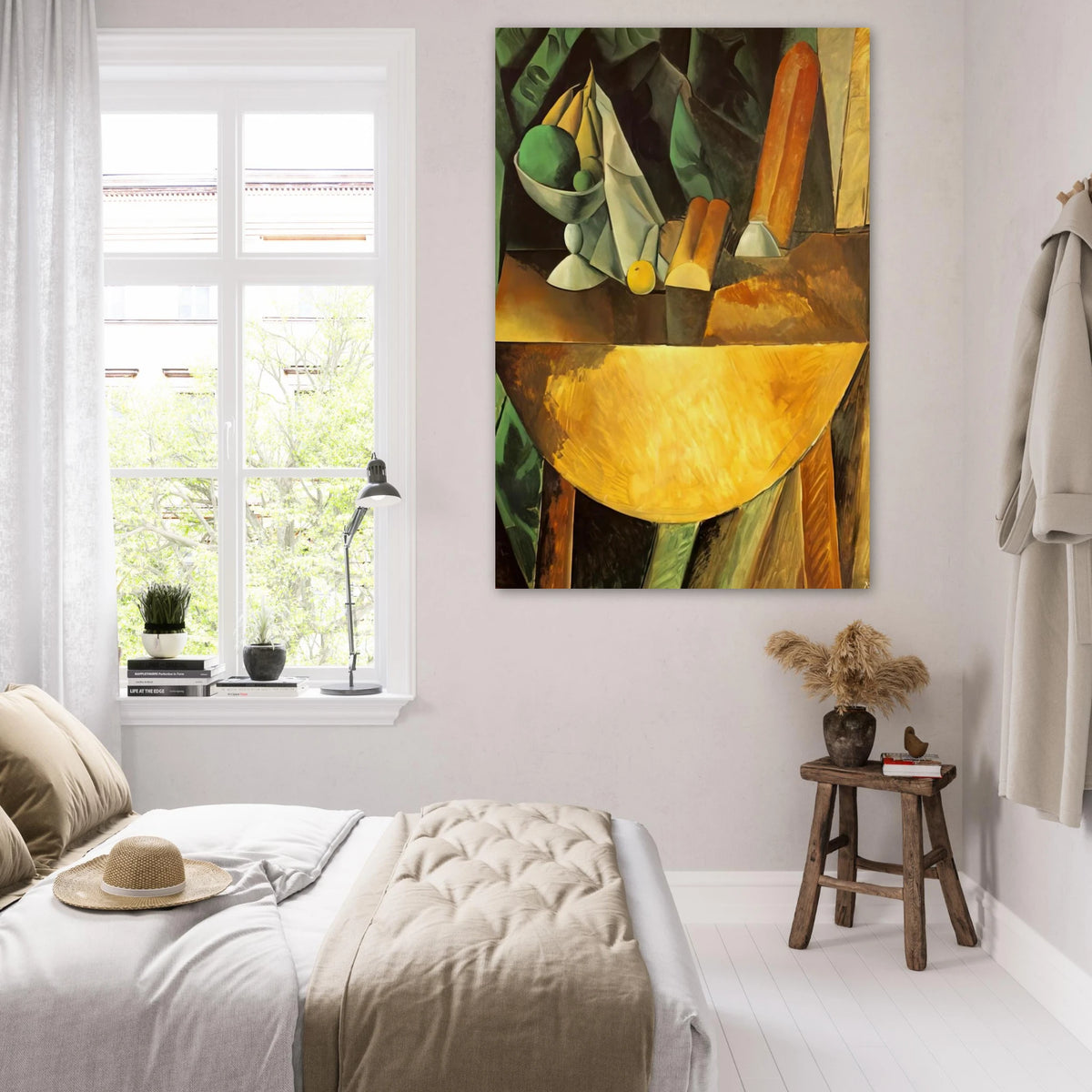 Bread and dish with fruits on the table Poster | Pablo Picasso Poster | Pablo Picasso Shop