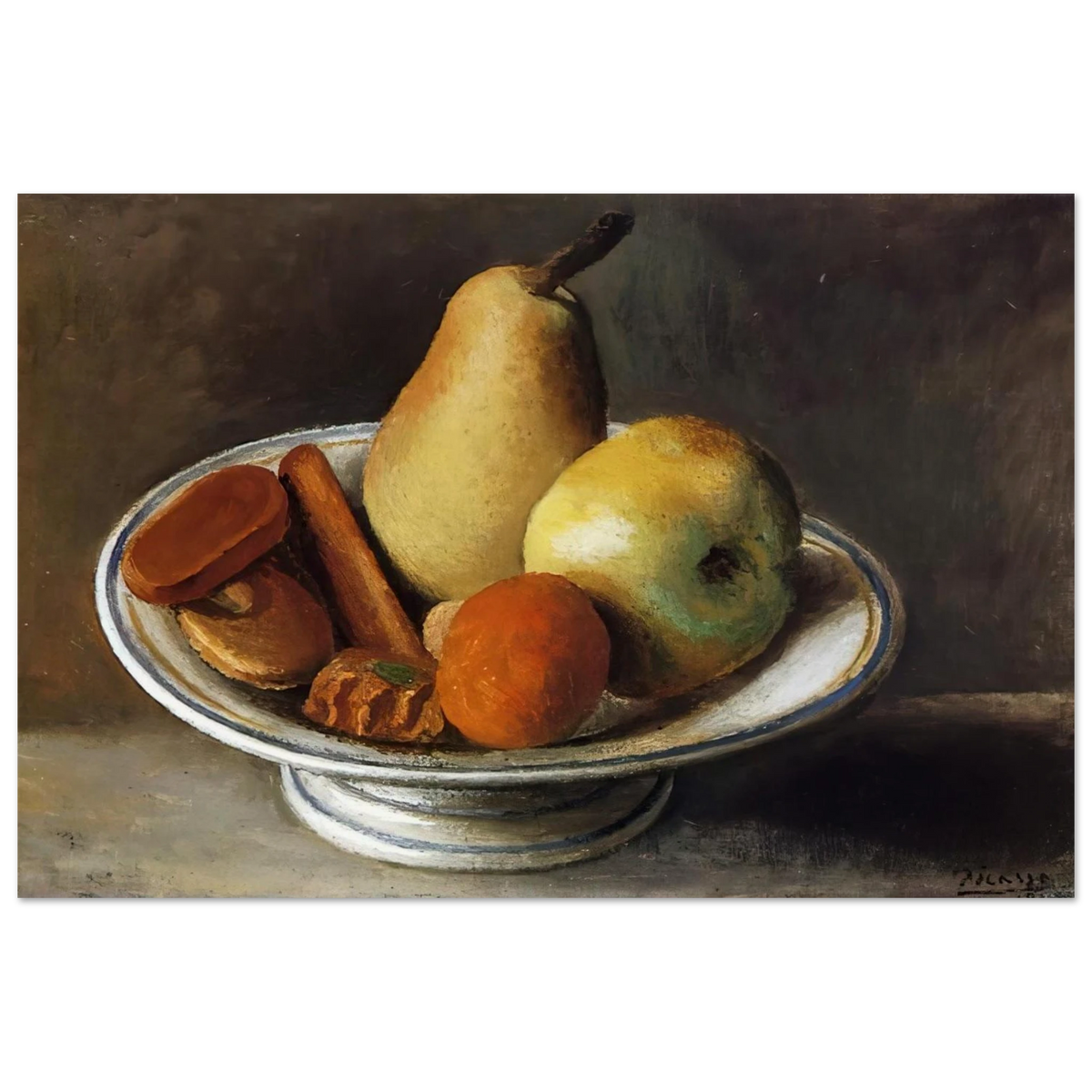Fruit Bowl with Fruit - 1918 Poster | Pablo Picasso Poster | Pablo Picasso Shop