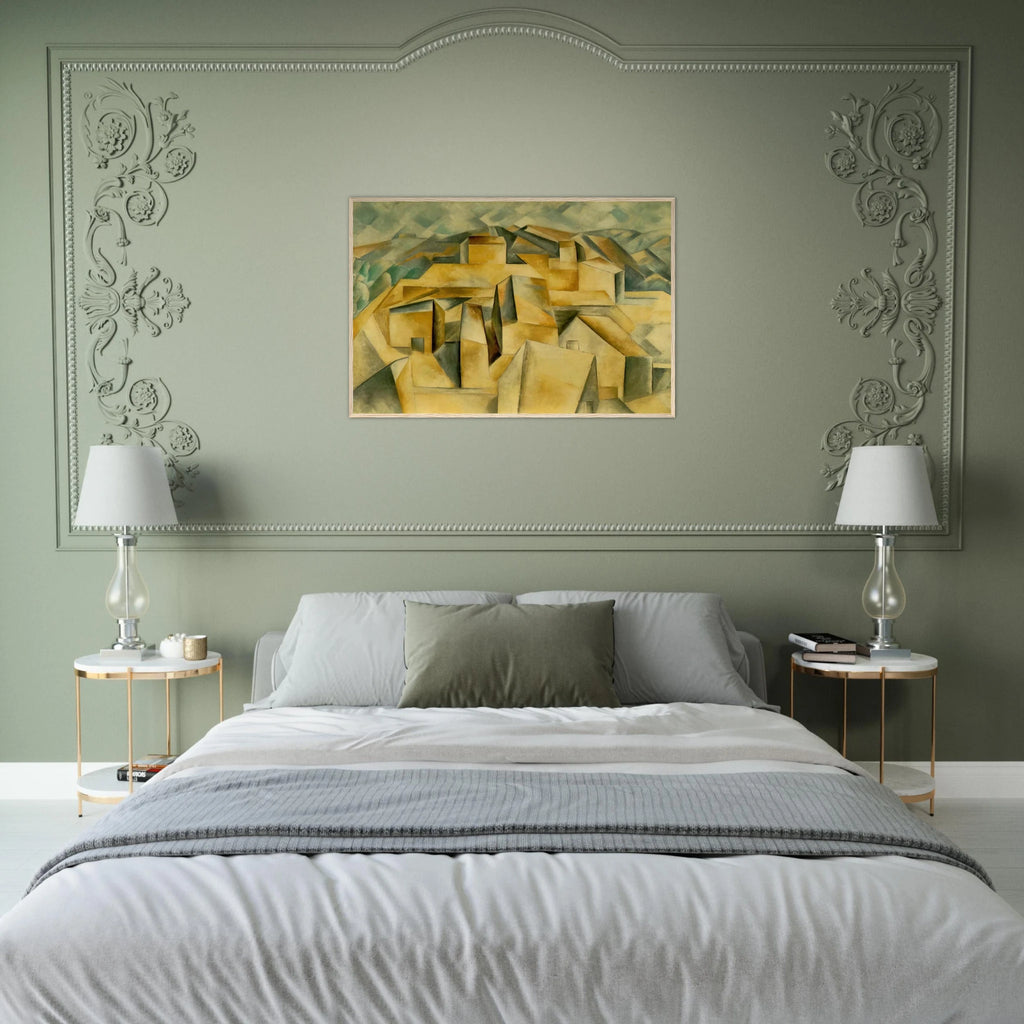 Houses on the hill Framed Poster | Pablo Picasso Framed Prints Wall Art | Pablo Picasso Shop