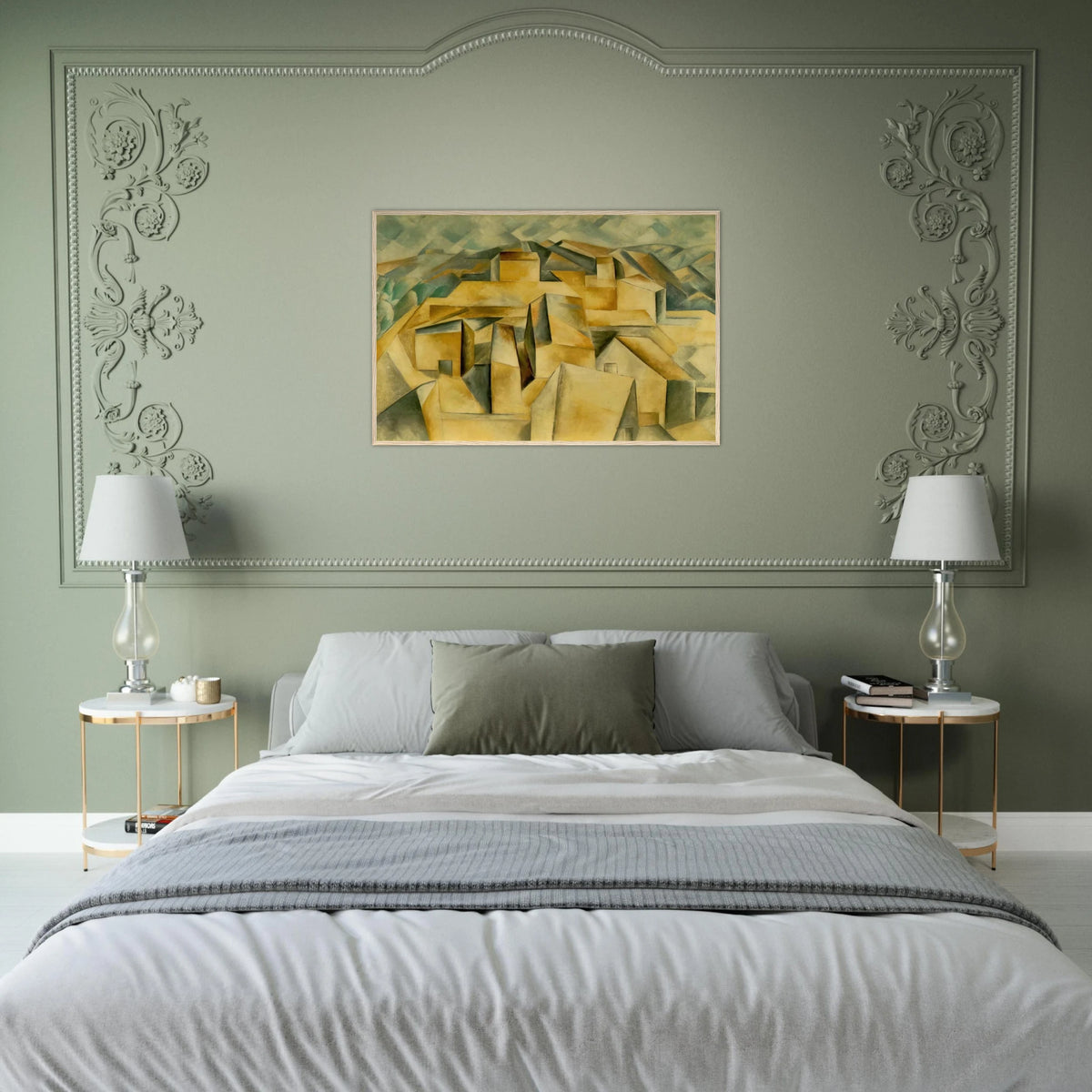 Houses on the hill Framed Poster | Pablo Picasso Framed Prints Wall Art | Pablo Picasso Shop