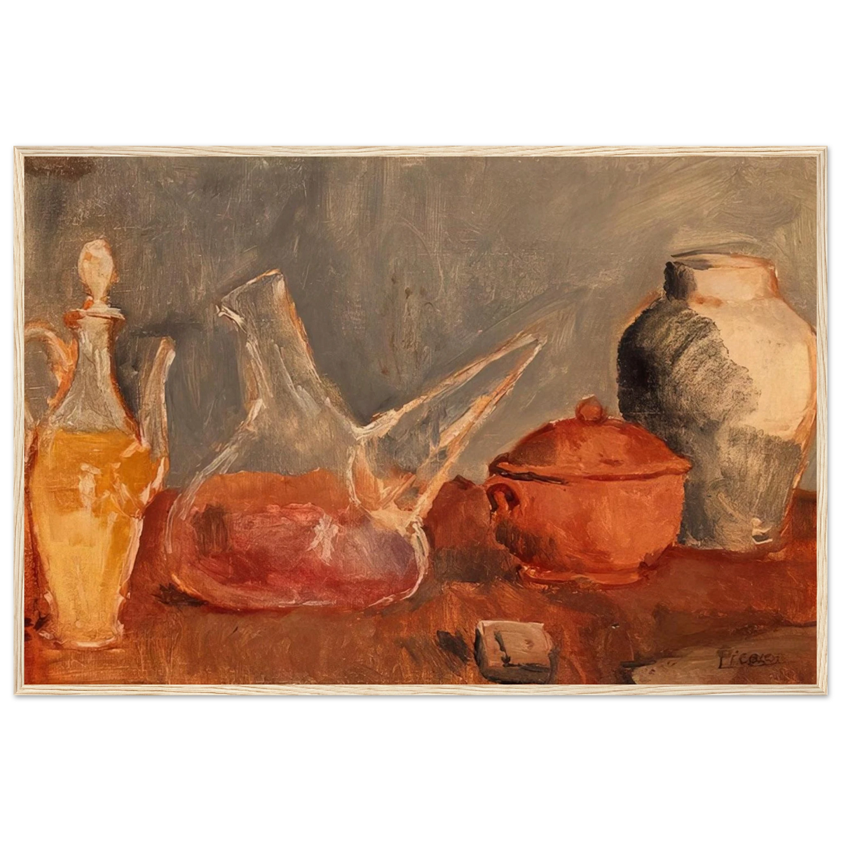 Still life with vases Framed Poster | Pablo Picasso Framed Prints Wall Art | Pablo Picasso Shop