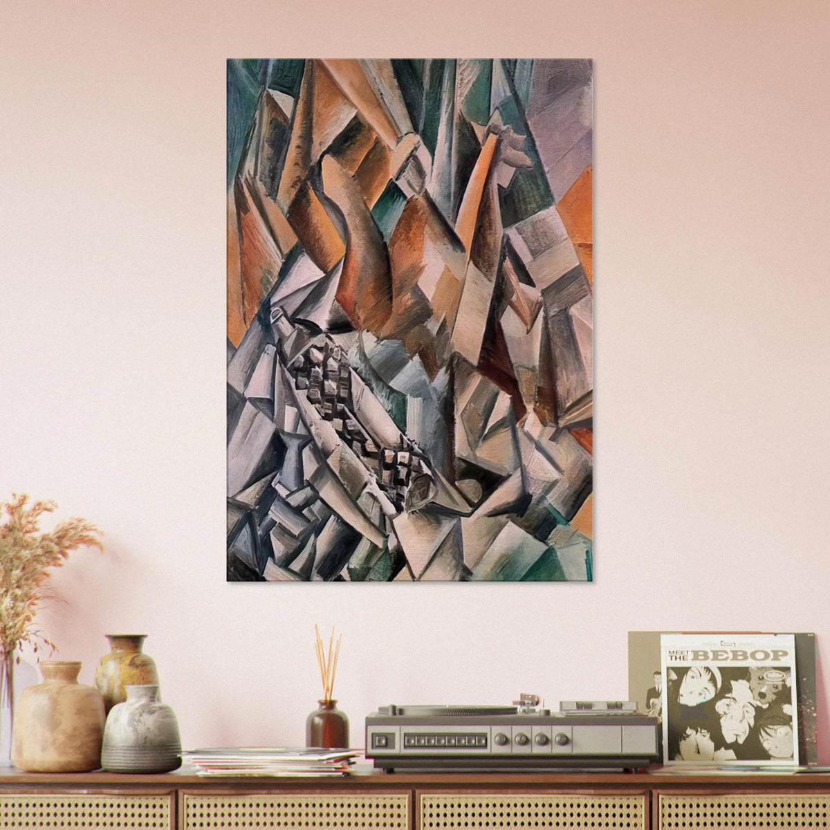 Still life with bottle of Anis del Mono - 1909 Canvas | Pablo Picasso Canvas | Pablo Picasso Shop