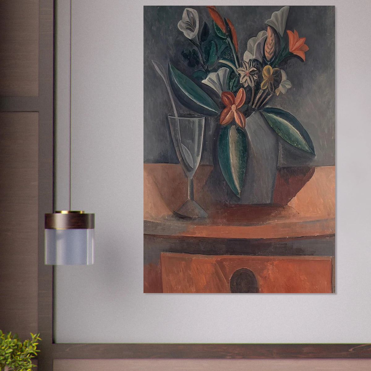 Flowers in a Grey Jar - 1908 Poster | Pablo Picasso Poster | Pablo Picasso Shop