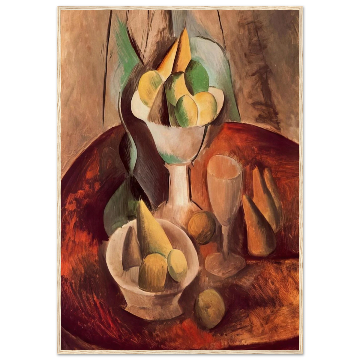 Fruit in a Vase - 1909 Framed Poster | Pablo Picasso Framed Prints Wall Art | Pablo Picasso Shop