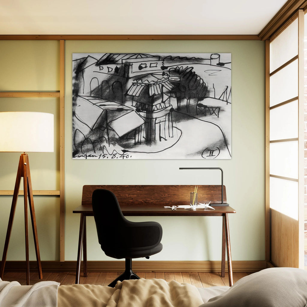 Café in Royan - 1940 Poster | Pablo Picasso Poster | Pablo Picasso Shop