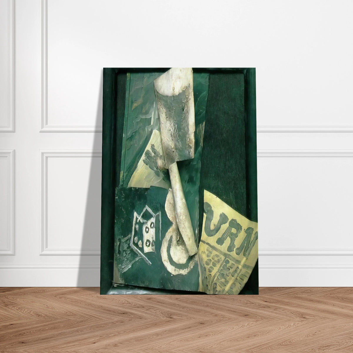 Glass and newspaper Canvas | Pablo Picasso Canvas | Pablo Picasso Shop