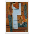 Fruit vase and bunch of grapes - 1914 Framed Poster | Pablo Picasso Framed Prints Wall Art | Pablo Picasso Shop