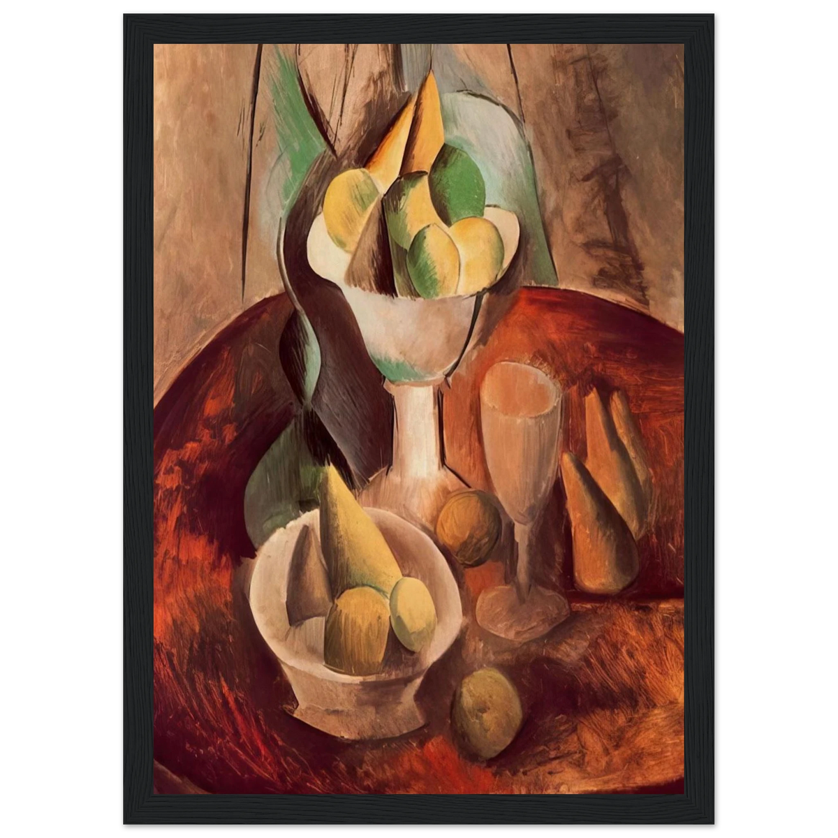 Fruit in a Vase - 1909 Framed Poster | Pablo Picasso Framed Prints Wall Art | Pablo Picasso Shop