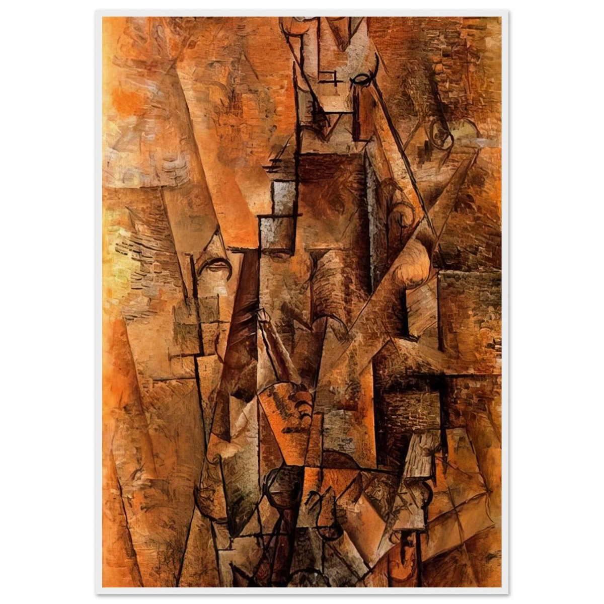 Clarinetist - 1911 Framed Poster | Pablo Picasso Framed Prints Wall Art | Pablo Picasso Shop
