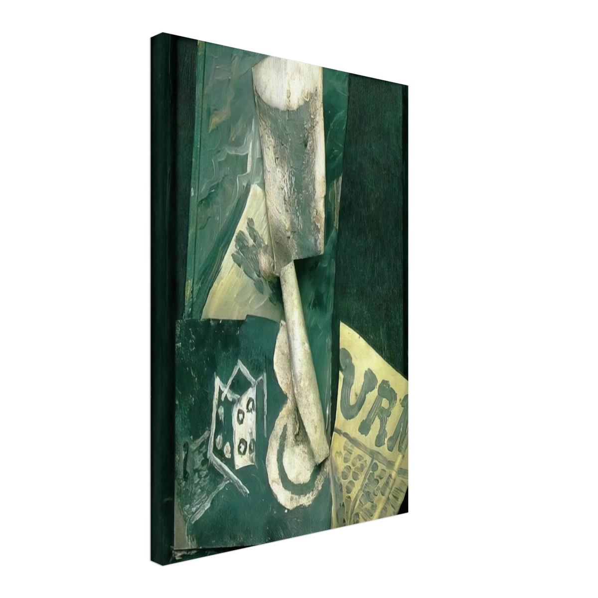 Glass and newspaper Canvas | Pablo Picasso Canvas | Pablo Picasso Shop