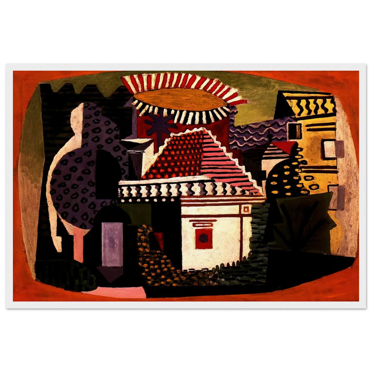Landscape of Juan-les-Pins Framed Poster | Pablo Picasso Framed Prints Wall Art | Pablo Picasso Shop