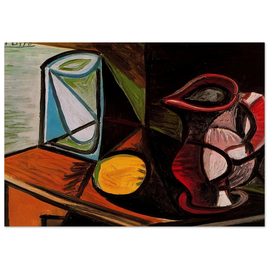 Glass and pitcher Poster | Pablo Picasso Poster | Pablo Picasso Shop