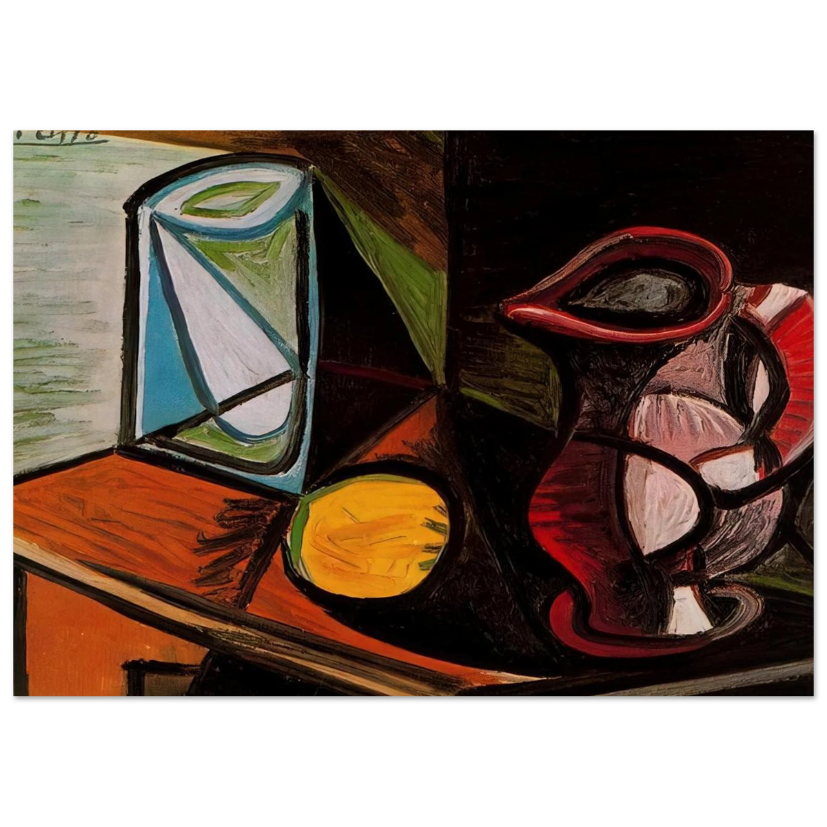 Glass and pitcher Poster | Pablo Picasso Poster | Pablo Picasso Shop