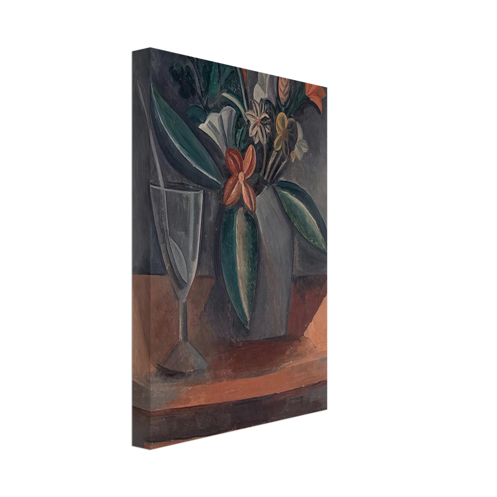 Flowers in a Grey Jar - 1908 Canvas | Pablo Picasso Canvas | Pablo Picasso Shop