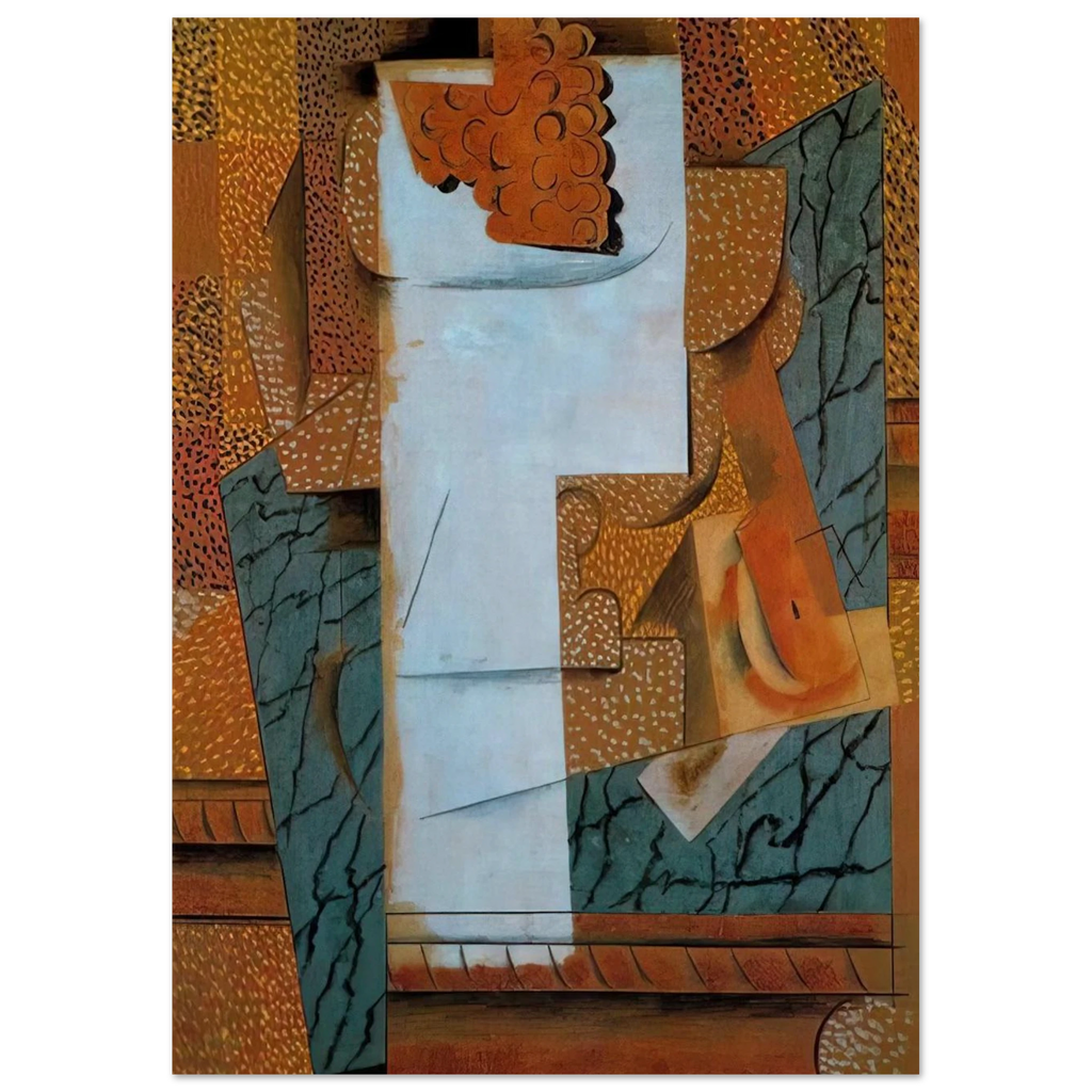 Fruit vase and bunch of grapes - 1914 Poster | Pablo Picasso Poster | Pablo Picasso Shop