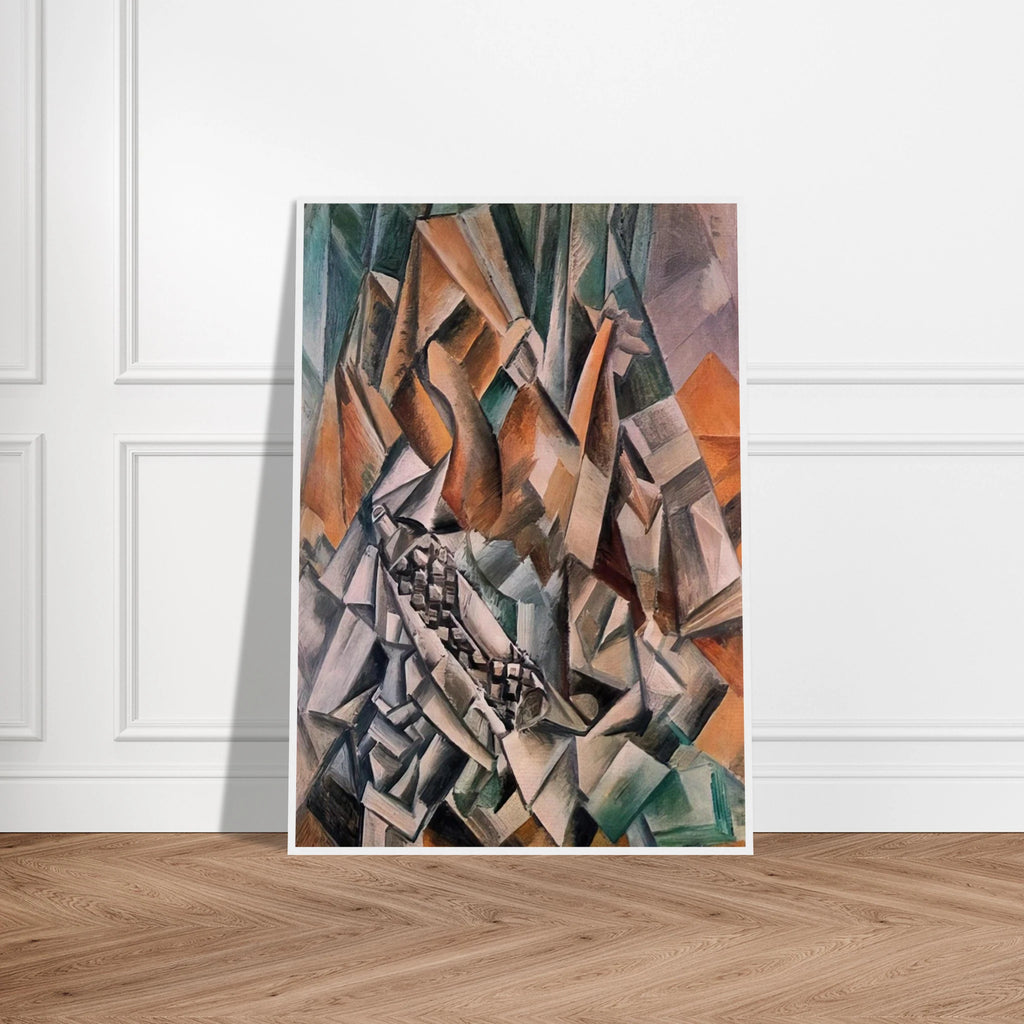 Still life with bottle of Anis del Mono - 1909 Framed Poster | Pablo Picasso Framed Prints Wall Art | Pablo Picasso Shop